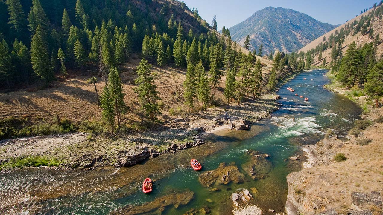 peaceful evening shot of a river